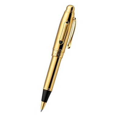 3D perspective academic premium golden vip pro pen sticker