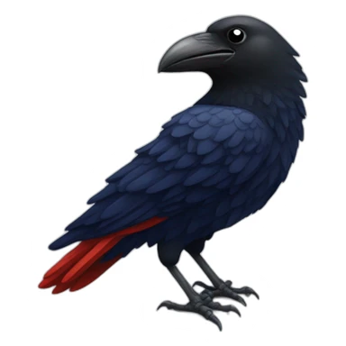 a crow with a san lorenzo soccer shirt sticker