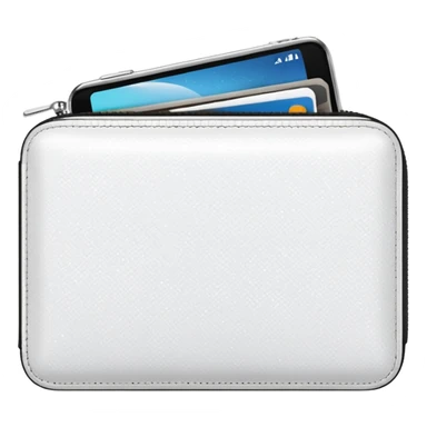 glitter white wallet sticker