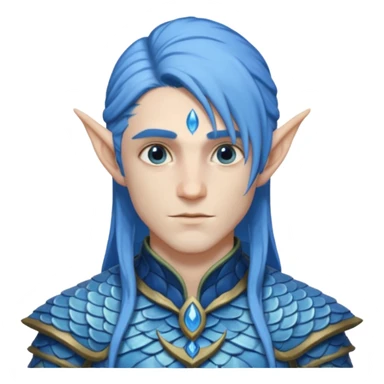 ESO male water elf with scales sticker