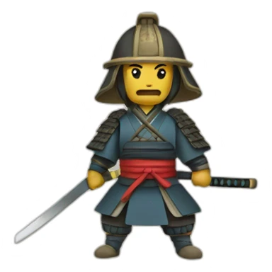 samurai Letter H sticker