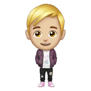 Lil peep the rapper with tatoos sticker