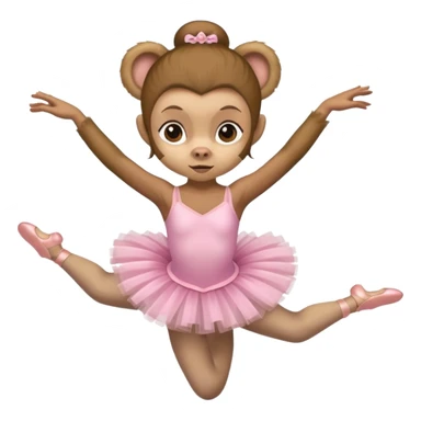 Balerina con cabeza de capuchina sticker