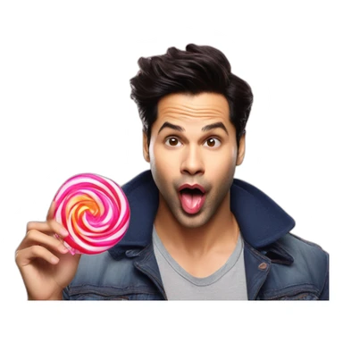 Varun dhawan licking lolipop sticker