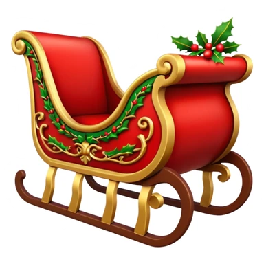 santa's sleigh sticker