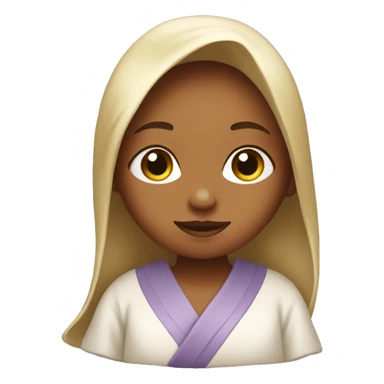 Girl in a silk robe sticker