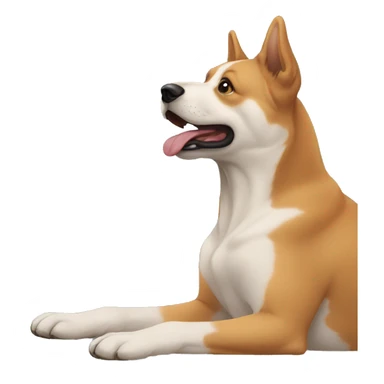 Perro sacando un dedo sticker