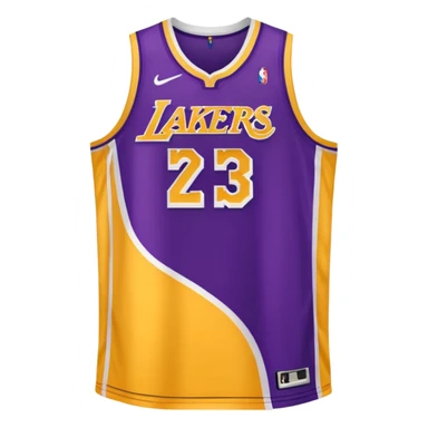 Uniforme de los lakers sticker