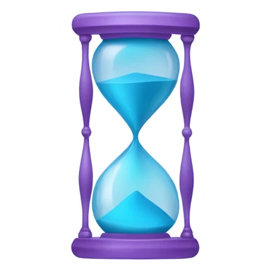 light blue and light purple hourglass sticker