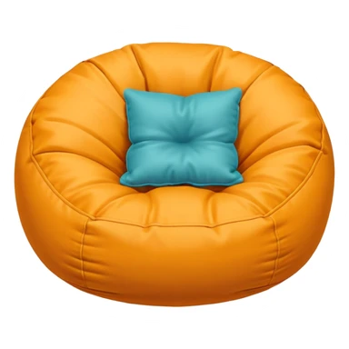 bean bag chair topdown simple sticker