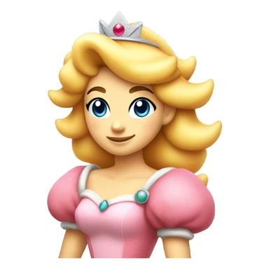 Princess Peach looking smug sticker
