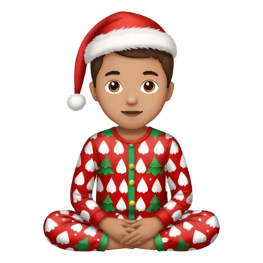 single xmas pajamas unisex  sticker