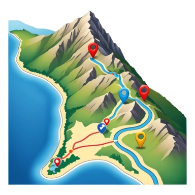 gps pin locaters on a wider range of map - buller nz sticker