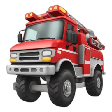 Men on a firetruck sticker