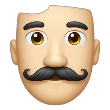 pretty mustache sticker