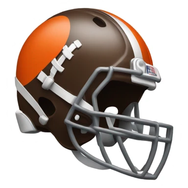 Cleveland Browns helmet with Super Bowl trophy sticker