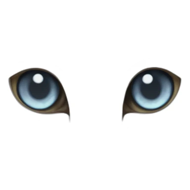 white cat with heterchromia eyes and gray spot on head sticker