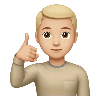 Dab (una persona con el brazo izquierdo estirado y el brazo derecho el codo doblado y en direccion para el lado izquierdo) sticker