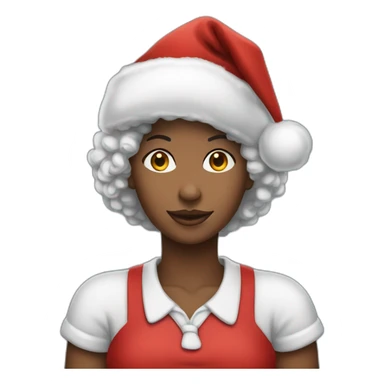 Afro-American-Mrs-Santa-Klaus sticker