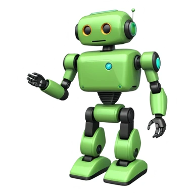 Jet-arm green,Toy Robot. sticker