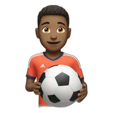 Boy playing fifa sticker