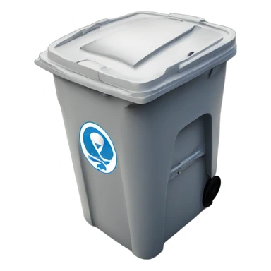 Napoli logo on trash can  sticker