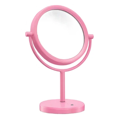Pink makeup mirror sticker