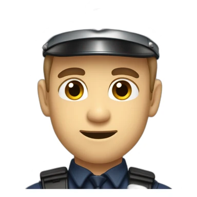Policier qui fait un doigt donneur sticker