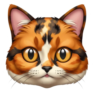 tortoiseshell cat with one eye sticker