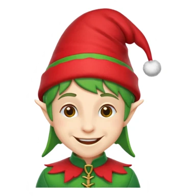 Christmas elf sticker