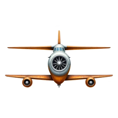 Old style rusty plane rearview sticker