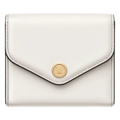 white wallet, clean girl aesthetic, soft colors, minimal design sticker