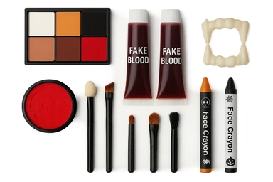 Halloween makeup objects, remove background sticker
