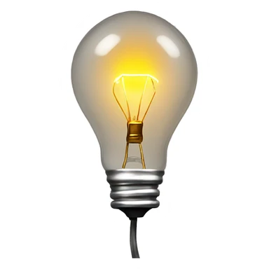 exposed incandescent bulb mounted in a wire cage on a tall light stand sticker