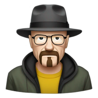 heisenberg breaking bad iOS style sticker