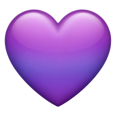 purple heart with a gradient sticker
