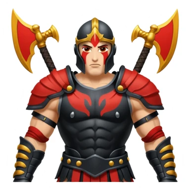 ares god of war black armour sticker