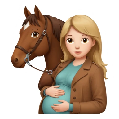 maternity with horce sticker