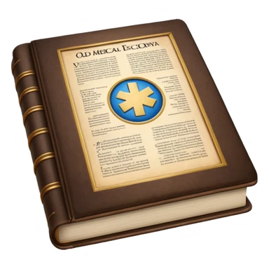 make the book very large and very thick, like an old medical encyclopedia with dense pages. sticker