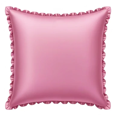 Pink silk pillow sticker