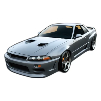 Skyline 34 gr voiture gris fast and furious sticker