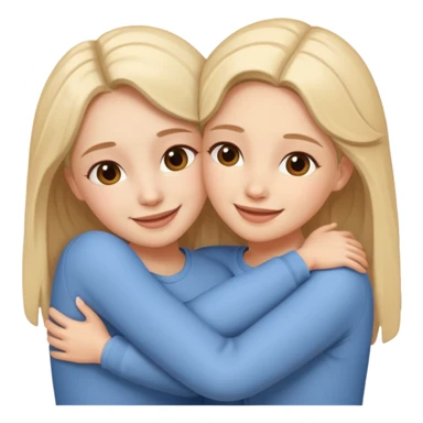 Hugging sister love sticker