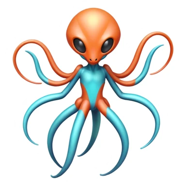 Abstract Ghastly-Haunter-Deoxys-hybrid-fantasy-creature sticker