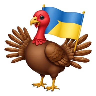 turkey ukraine flag sticker