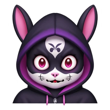 Exact kuromi emoji 100% accurate animal not human sticker