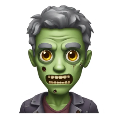 handsome zombie sticker
