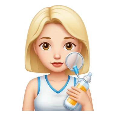 Milky mommy with vaccine  sticker