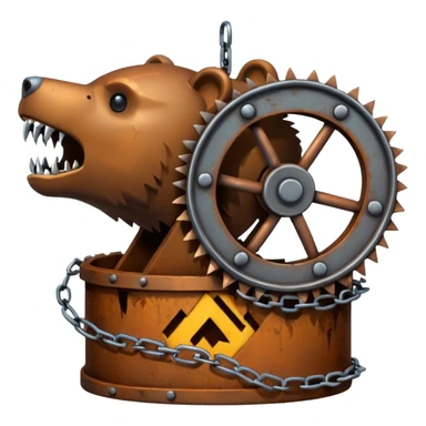 Bear trap sticker