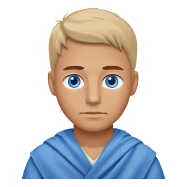 blue eyed desert man in cloth sticker