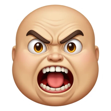 gum tsion emoji very not nice rude shouting ragebaiter fat ugly sticker
